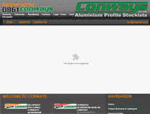 Tablet Screenshot of conways.co.za